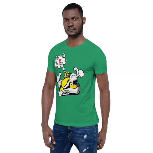 "I LOVE TAXIS" Premium Dark Color T-Shirt - Image 20