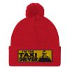 “I’M THE TAXI DRIVER” Embroidered Pom-Pom Beanie - Image 10