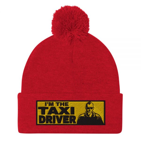 “I’M THE TAXI DRIVER” Embroidered Pom-Pom Beanie - Image 10