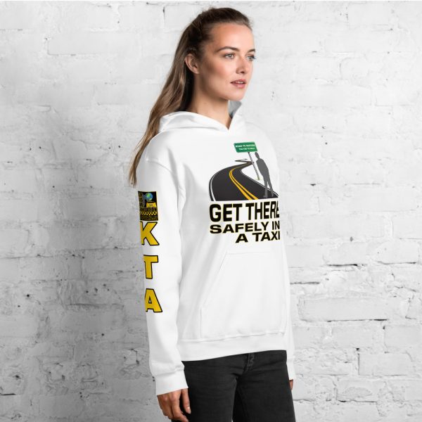 “GET THERE SAFELY IN A TAXI” Premium Soft & Heavy Blend Hoodie - Image 2
