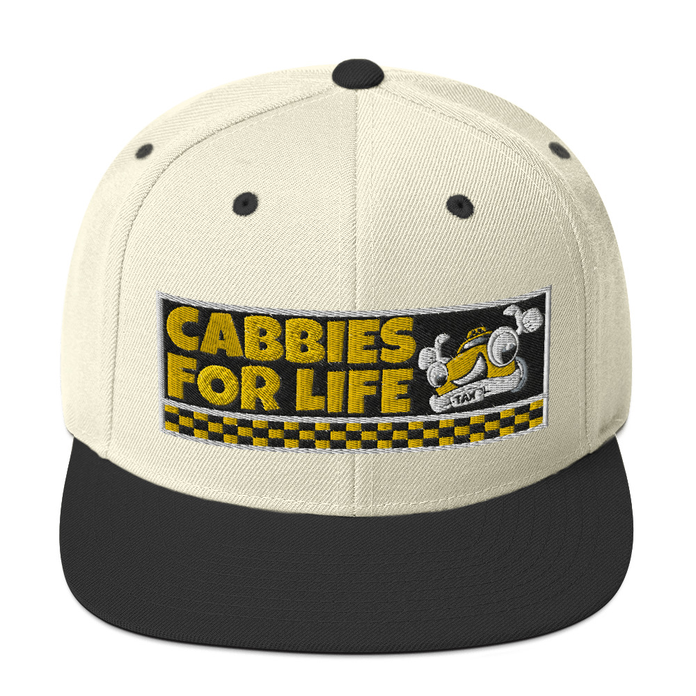 “CABBIES FOR LIFE” Embroidered Yupoong Snapback Hat