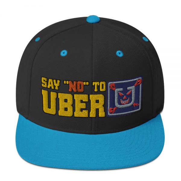“SAY NO TO UBER - v1” Embroidered Yupoong Snapback Hat - Image 2