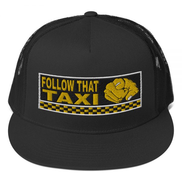 “FOLLOW THAT TAXI” Embroidered Yupoong Trucker Cap - Image 3