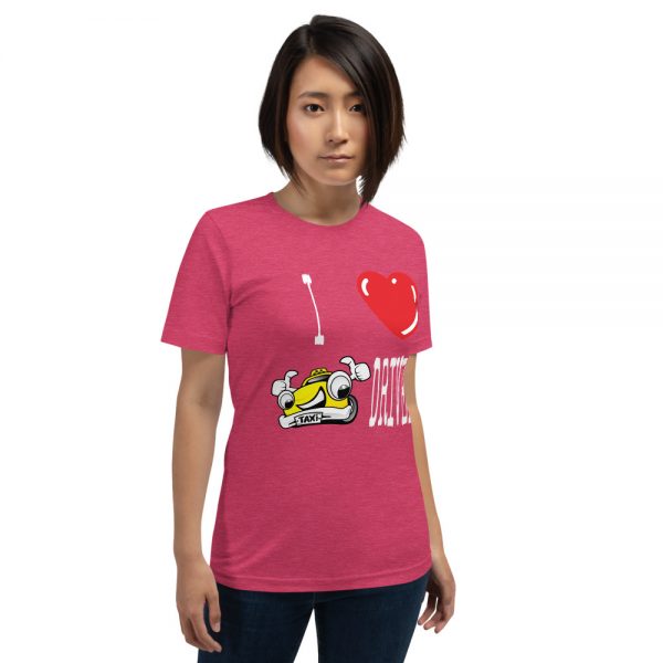 "I LOVE TAXI DRIVERS" Premium Dark Color T-Shirt - Image 12