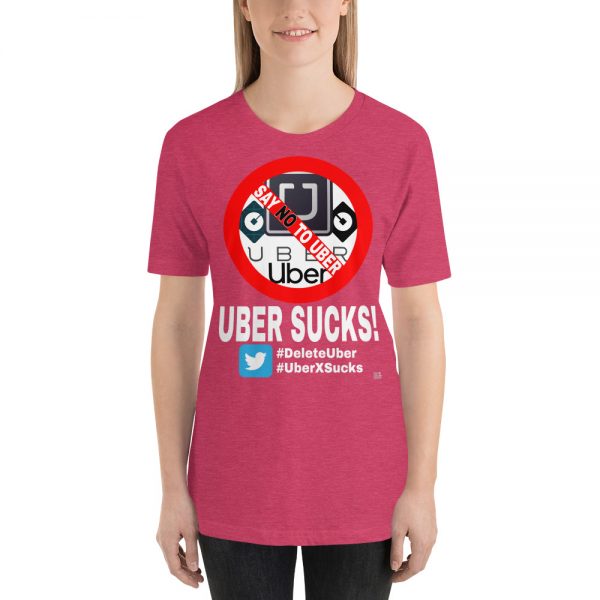 "UBER SUCKS!" Premium Dark Color T-Shirt - Image 12