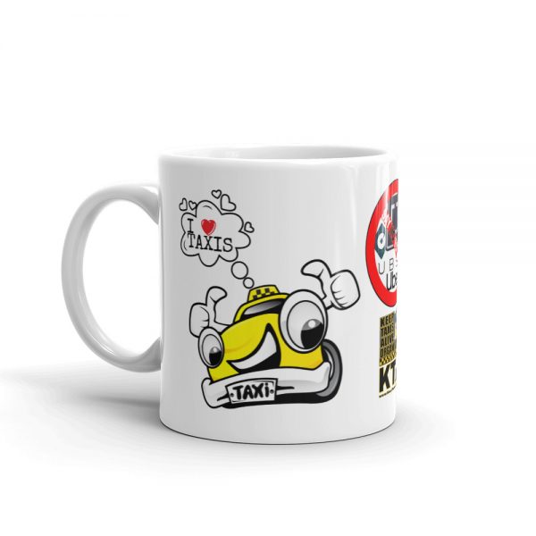 “I LOVE TAXIS” Premium Glossy White Mug - Image 3
