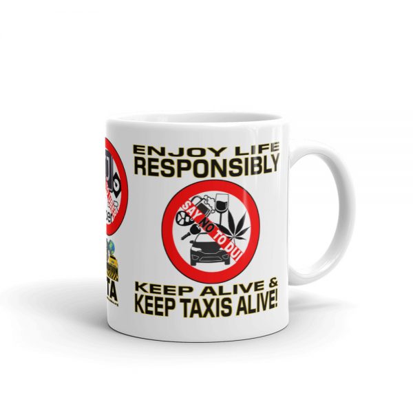 “ENJOY LIFE RESPONSIBLY” Premium Glossy White Mug - Image 2