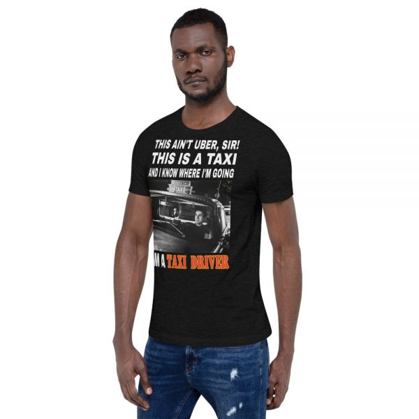 "THIS AIN'T UBER SIR!" Premium Dark Color T-Shirt - Image 3