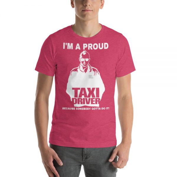 "I'M A PROUD TAXI DRIVER" Premium Dark Color T-Shirt - Image 12