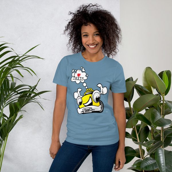 "I LOVE TAXIS" Premium Bright Color T-Shirt - Image 5