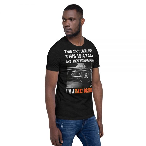 "THIS AIN'T UBER SIR!" Premium Dark Color T-Shirt - Image 4