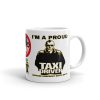 “I'M A PROUD TAXI DRIVER” Premium Glossy White Mug - Image 2