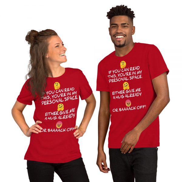 "MY PERSONAL SPACE" Premium Dark Color T-Shirt - Image 14