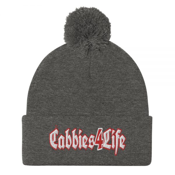 “CABBIES4LIFE” Embroidered Pom-Pom Beanie - Image 5