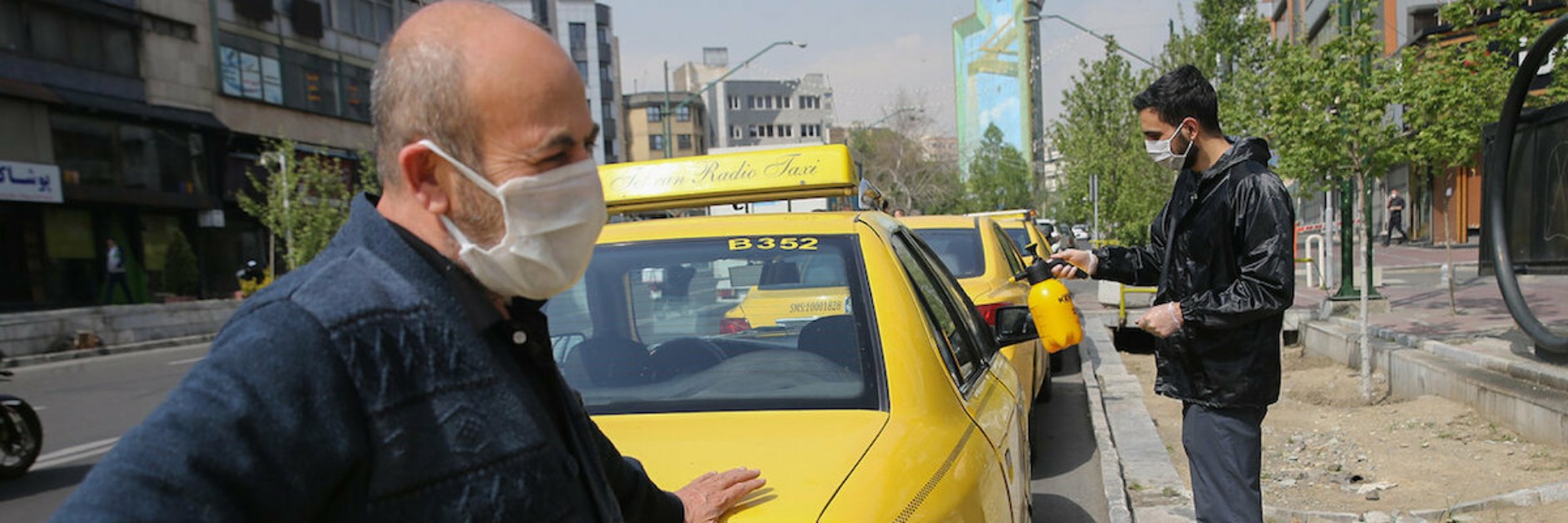 Coronavirus drives taxi drivers in Tehran around the bend