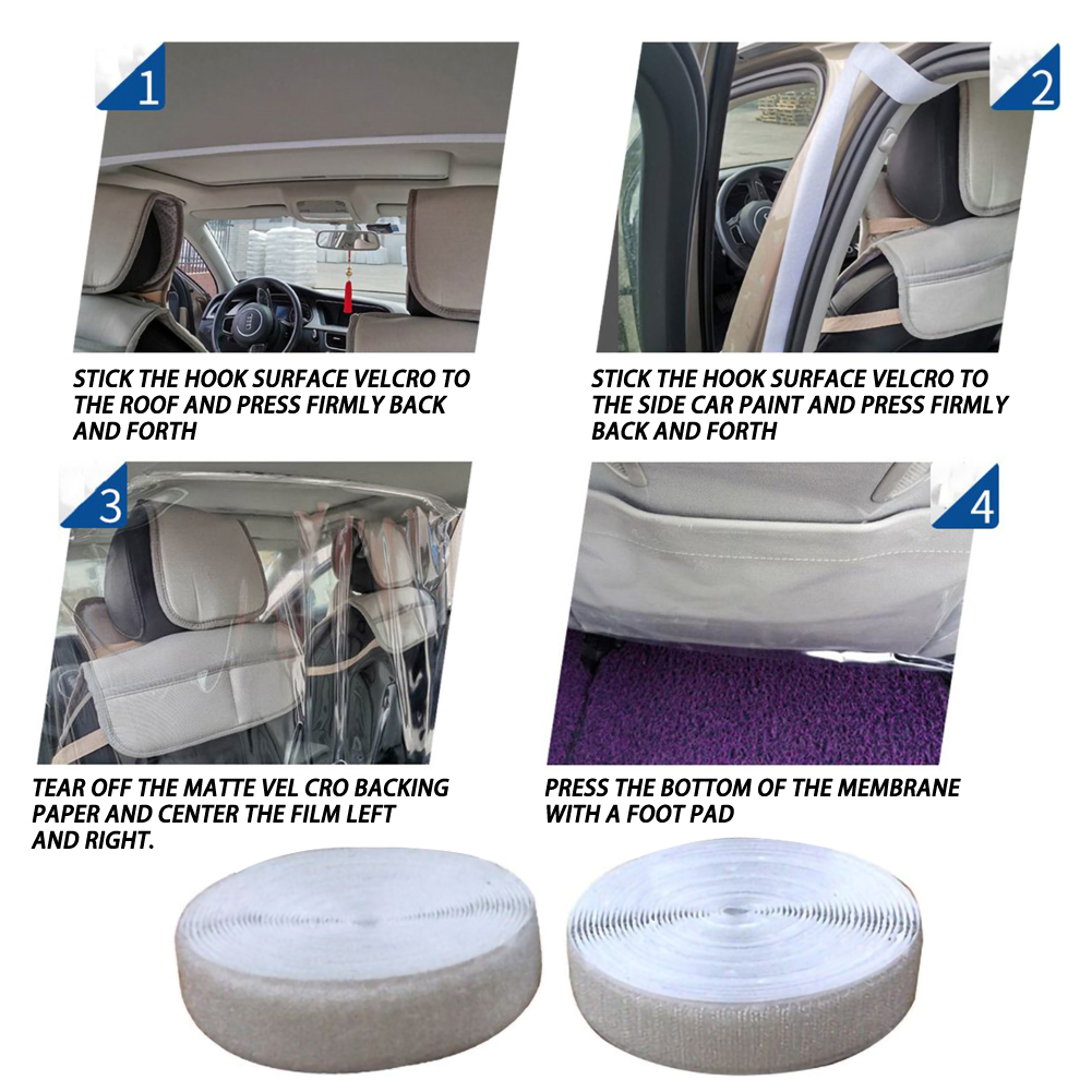 Taxi Driver Anti-Droplet Protective Isolation Clear Film Shield