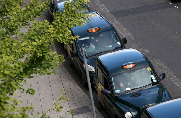 The taxi rank in Trent Street.