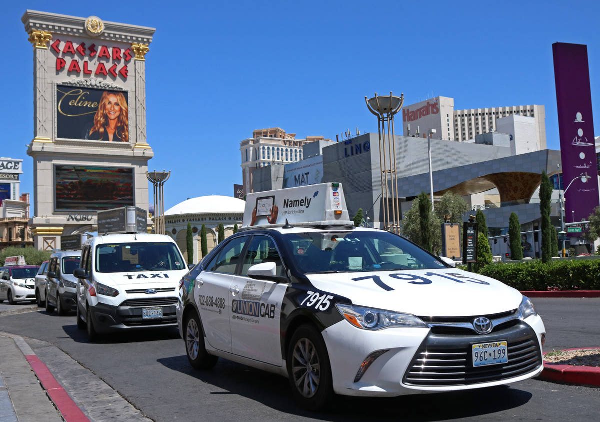 The taxi business in Las Vegas is down by 97 percent since February