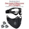 Face Mask with N95 Anti-Pollution Filter & Goggles - Image 7