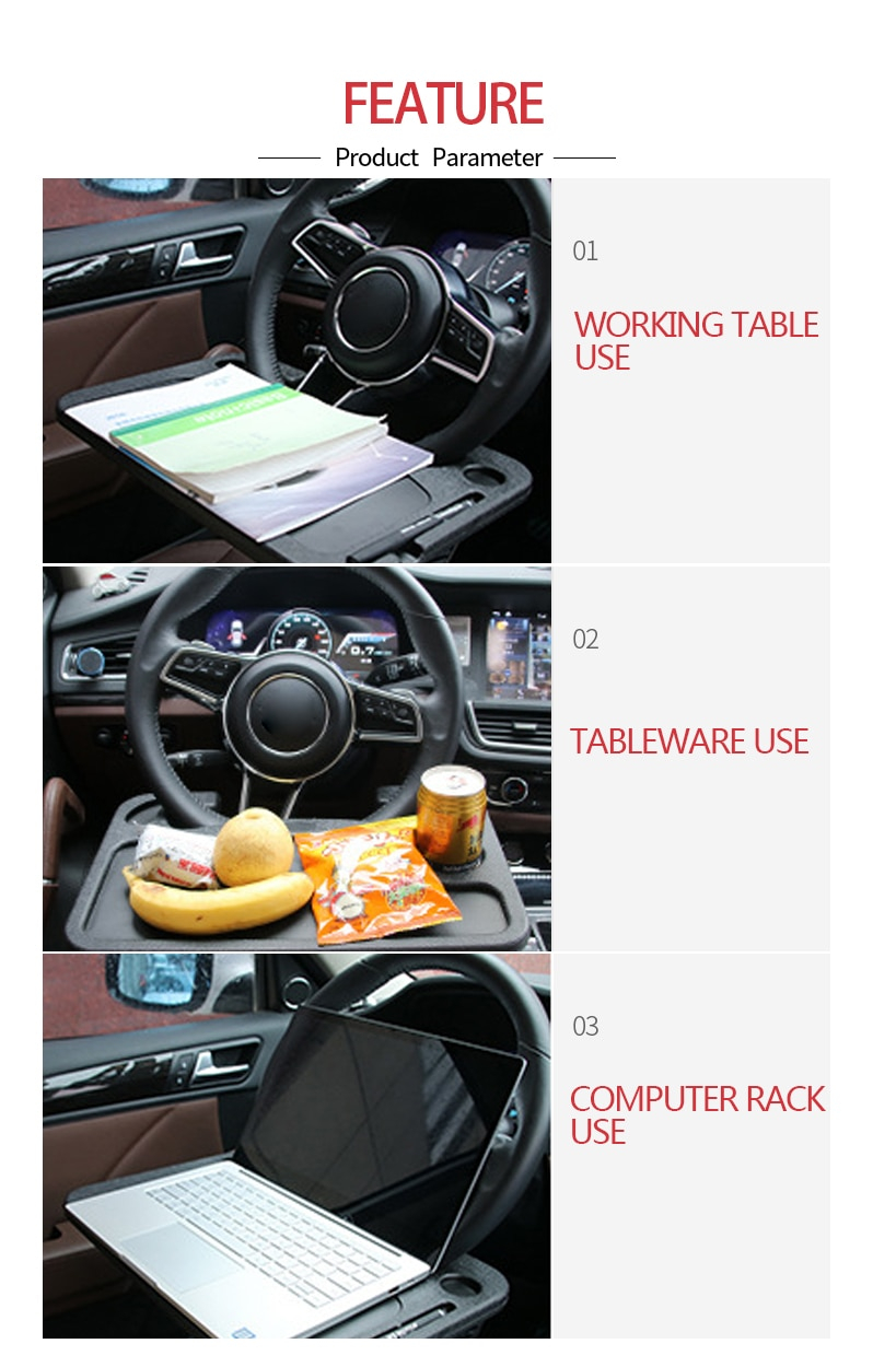 SEAMETAL Multi-Purpose Portable Car Desk