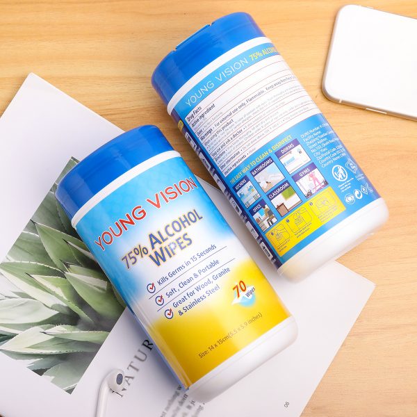 YOUNG VISION Hand Sanitizer & Alcohol Wipes (2 in 1 Pack) - Image 5