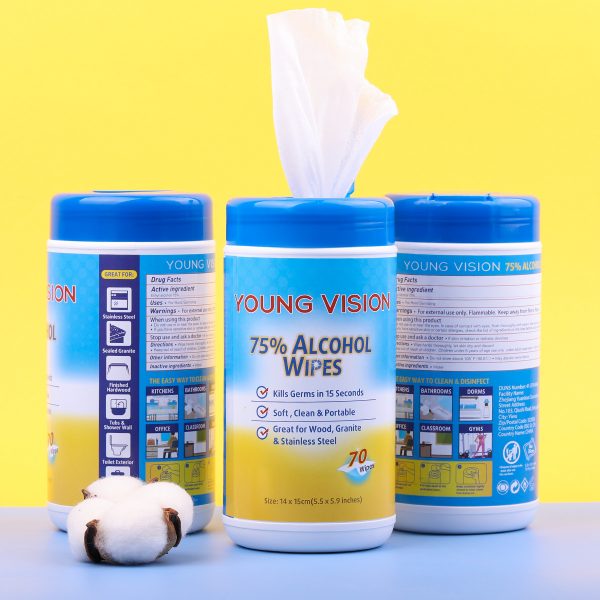 YOUNG VISION Hand Sanitizer & Alcohol Wipes (2 in 1 Pack) - Image 4