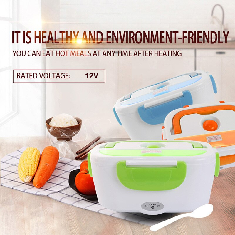 BECORNCE 12V 40W Portable Car Lunch Box & Electric Food Warmer