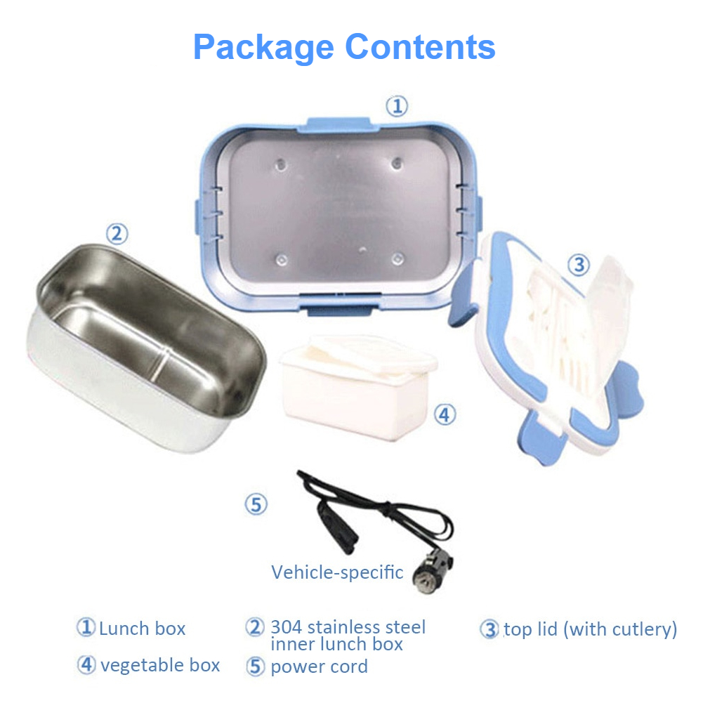 Younar 12V/24V 35W Portable Car Lunch Box & Electric Food Warmer
