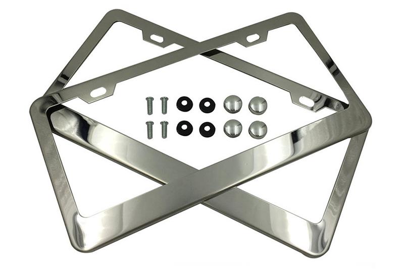 Premium Stainless Steel License Plate Frame (2PCS)