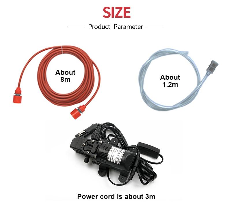 Premium Portable 12V Electric High-Pressure Car Wash Kit