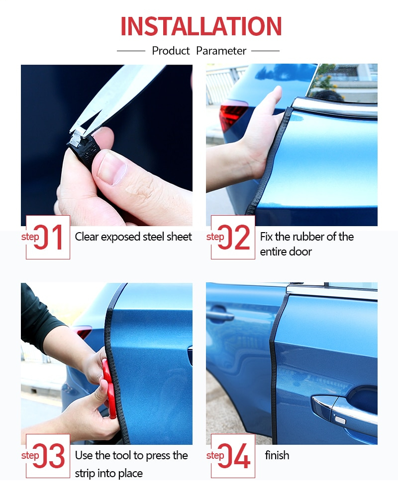 CHIZIYO Car Door Edge Protector & Anti-Scratch Guard Sealing Strip