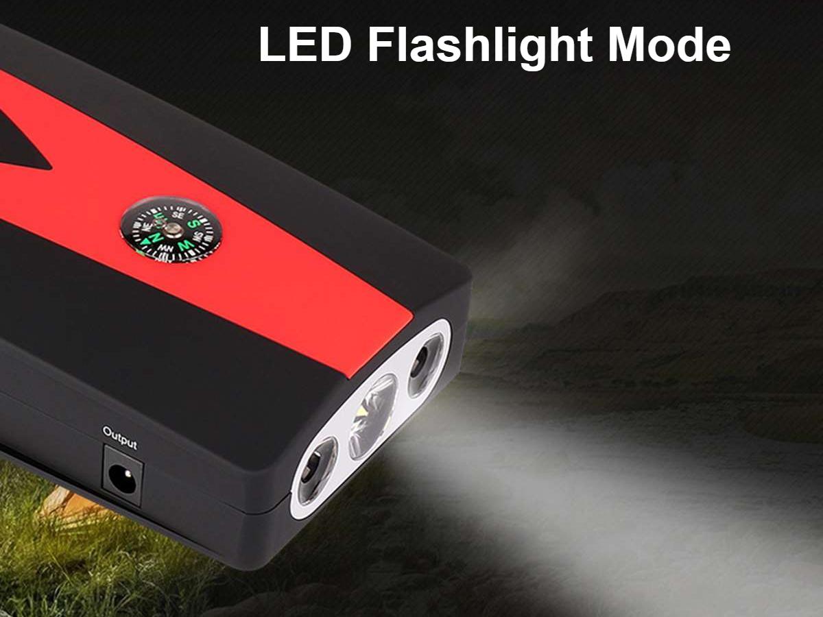 Audew 99900 mAh Portable Car battery Jump Starter w/ LED Display & Flashlight