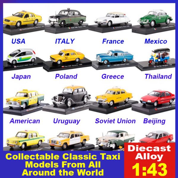 Collectable Diecast Classic Taxi Models From All Around The World