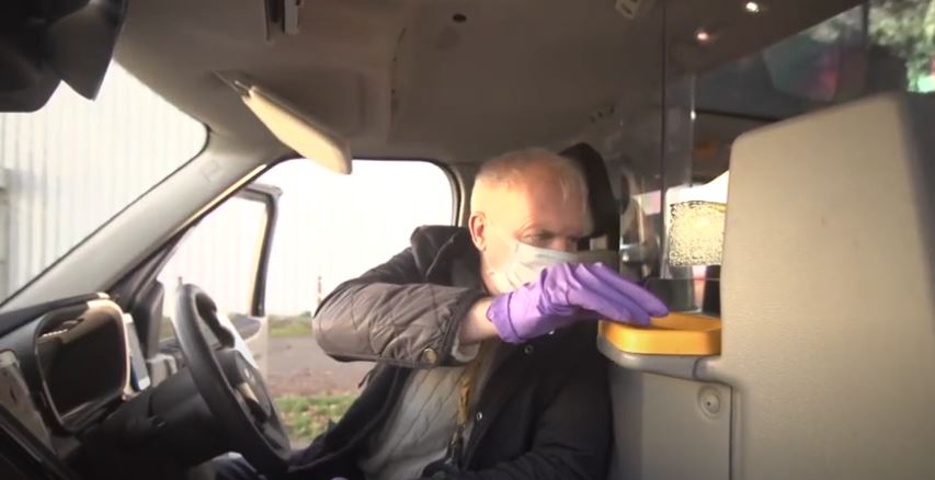 TfL released new video advising taxi drivers of how to stay safe during the COVID-19 pandemic