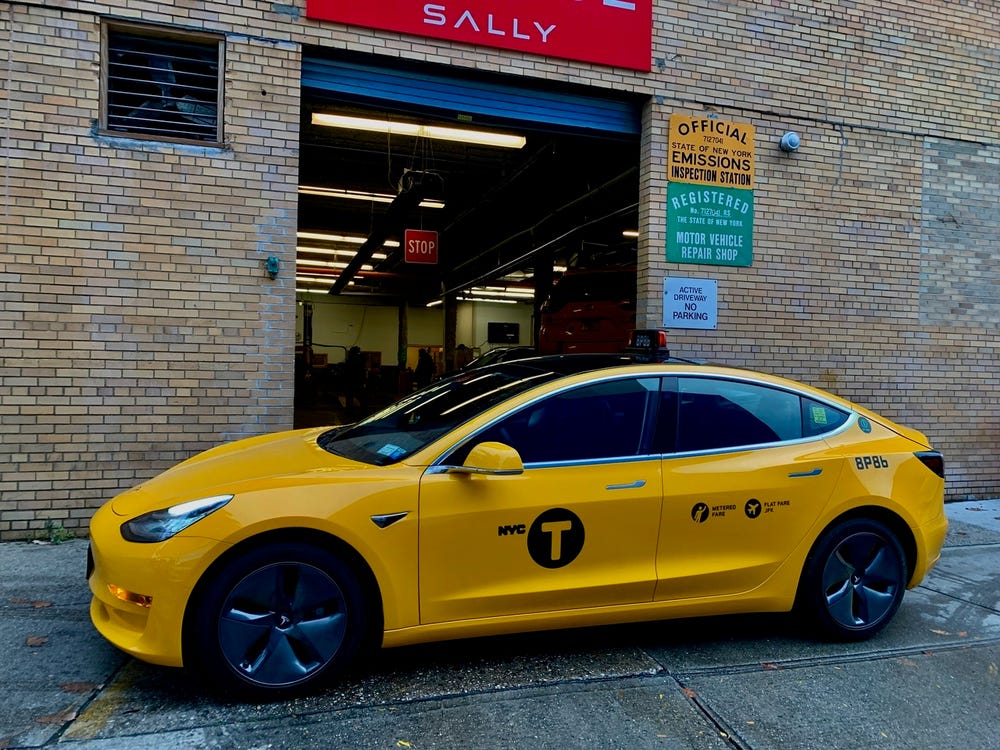 Kta Vlogs The First Tesla Taxi In Nyc Just Hit The Streets As The City's Only