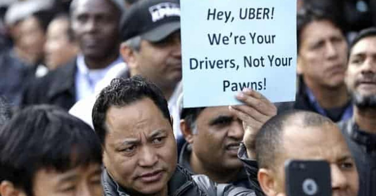 Uber protest