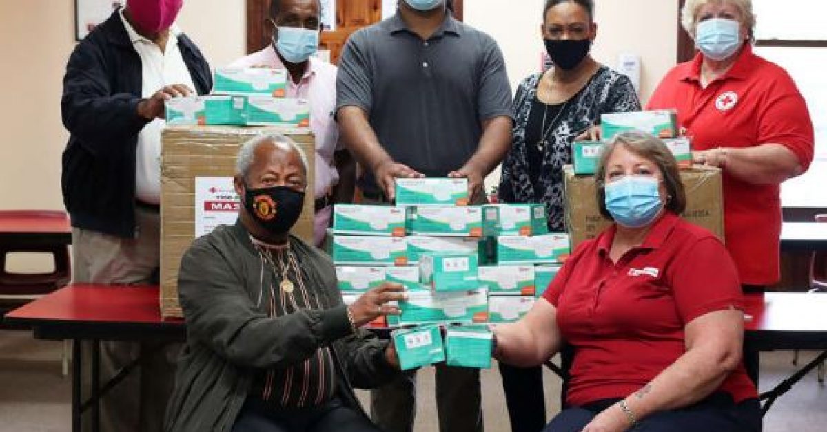 KTA News - Red Cross keeps Bermuda's taxi drivers safe with a large donation of masks